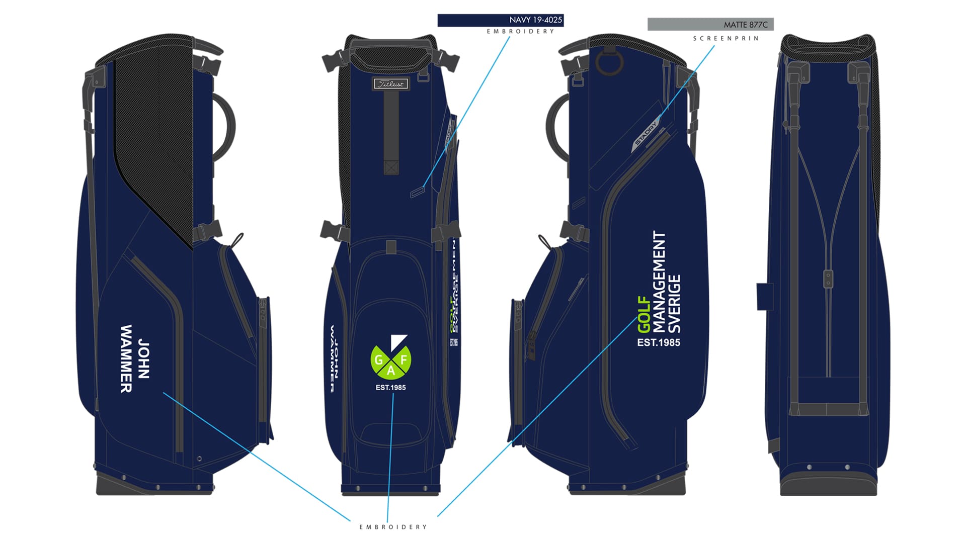 GAF-Golfbag-2026-PLAYERS S5 STADRY-Navy_Navy